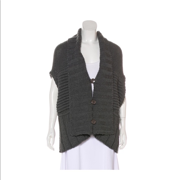 Stella McCartney Sweaters - Stella McCartney Shawled Lapel Vest/Sweater